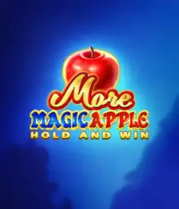 Скриншот игрового автомата More Magic Apple от 3 Oaks Gaming, демонстрирующего волшебный лес с яркими символами, включая замки, магические яблоки и любимых сказочных героев. В центре виден название слота More Magic Apple, сопровождаемый яркими и запоминающимися изображениями, формирующими атмосферу чудес и волшебства.